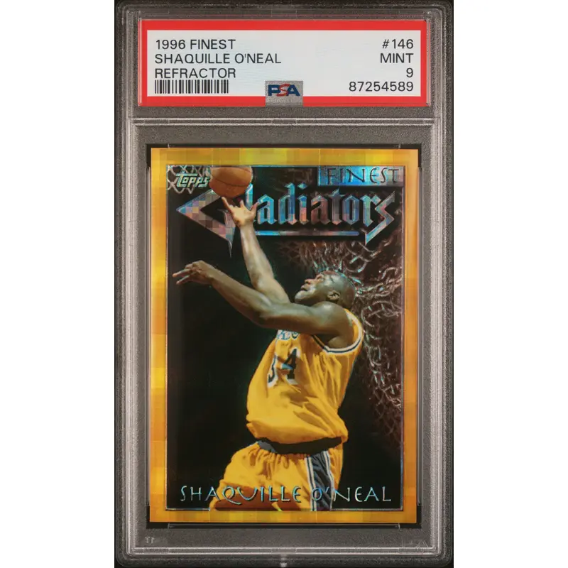 Shaquille O'Neal 1996 Finest Shaquille O'Neal #148 Refractor PSA 9 Mint
