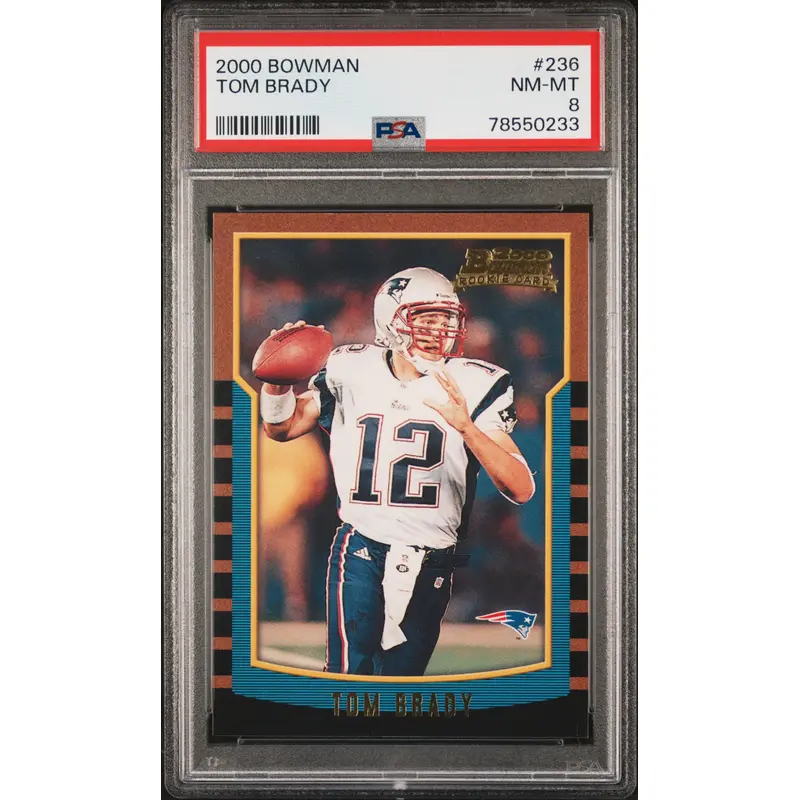 Tom Brady 2000 Bowman #236 PSA 8 Nm-Mint 0233