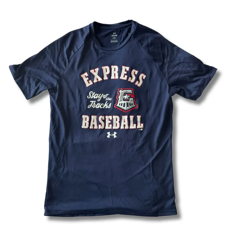 Round Rock Express Under Armour Navy E-Train Tech Tee