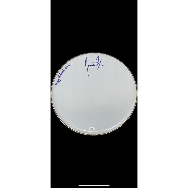 James Taylor signed Drum Head PSA/DNA Autographed Musician
