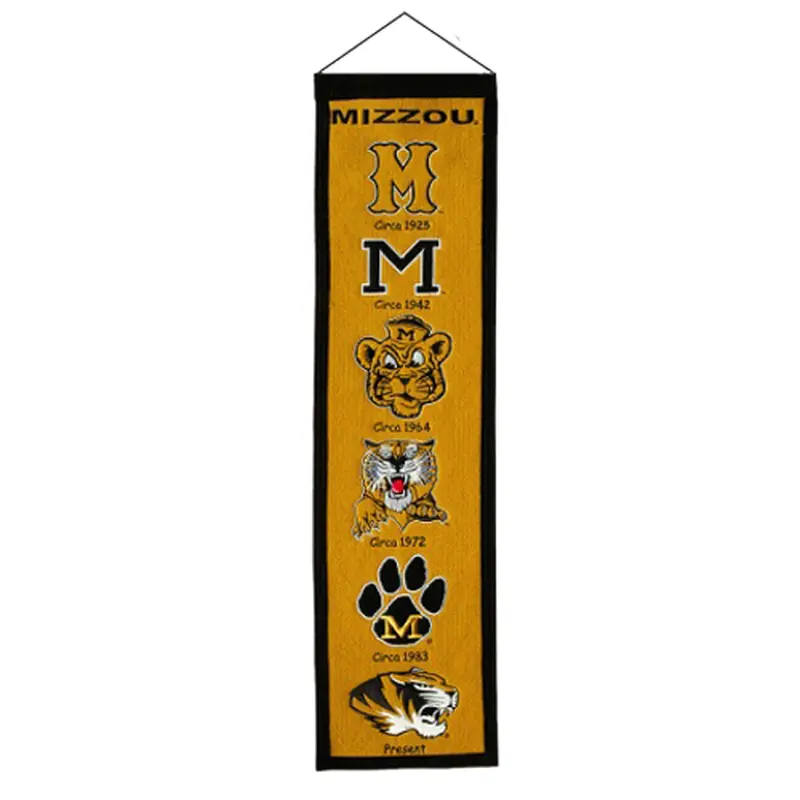 Missouri Tigers Logo Evolution Heritage Banner