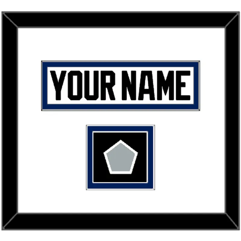 Tampa Bay Nameplate & Jersey Logo Patch - Home White (2001-2007) - Double Mat 1