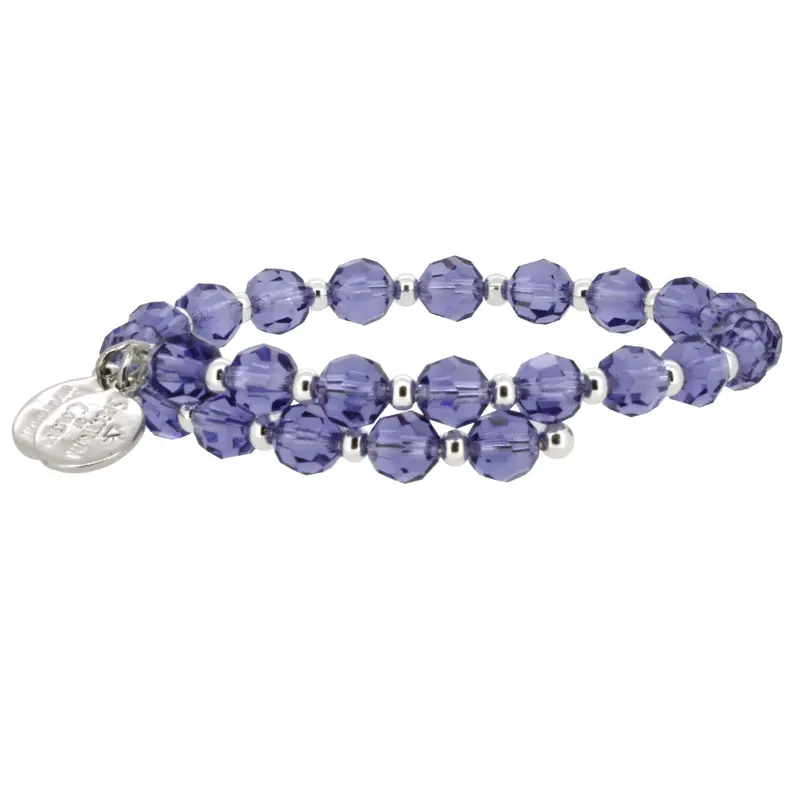 Tanzanite Crystal Wrap Bracelet