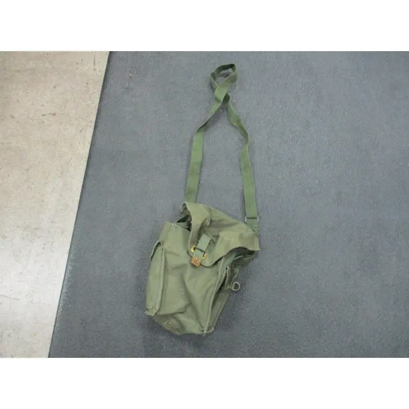 Used VTG Belgian Army Gas Mask Bag w/strap