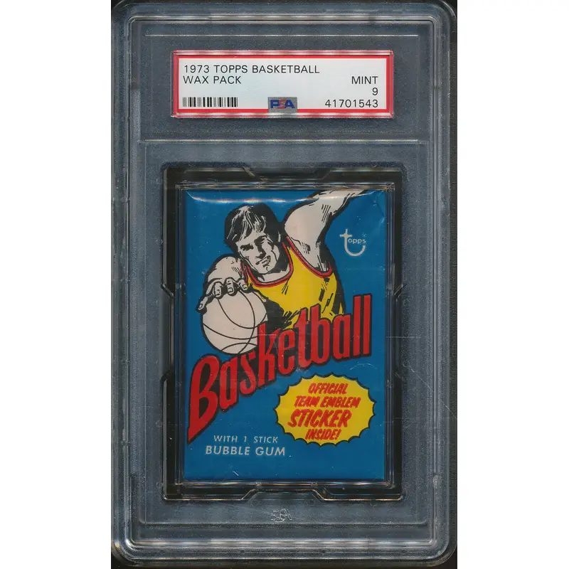 1973/74 Topps Basketball Unopened Wax Pack PSA 9