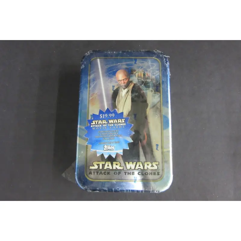 2002 Topps Star Wars Attack Clones Movie Cards Box (Tin)