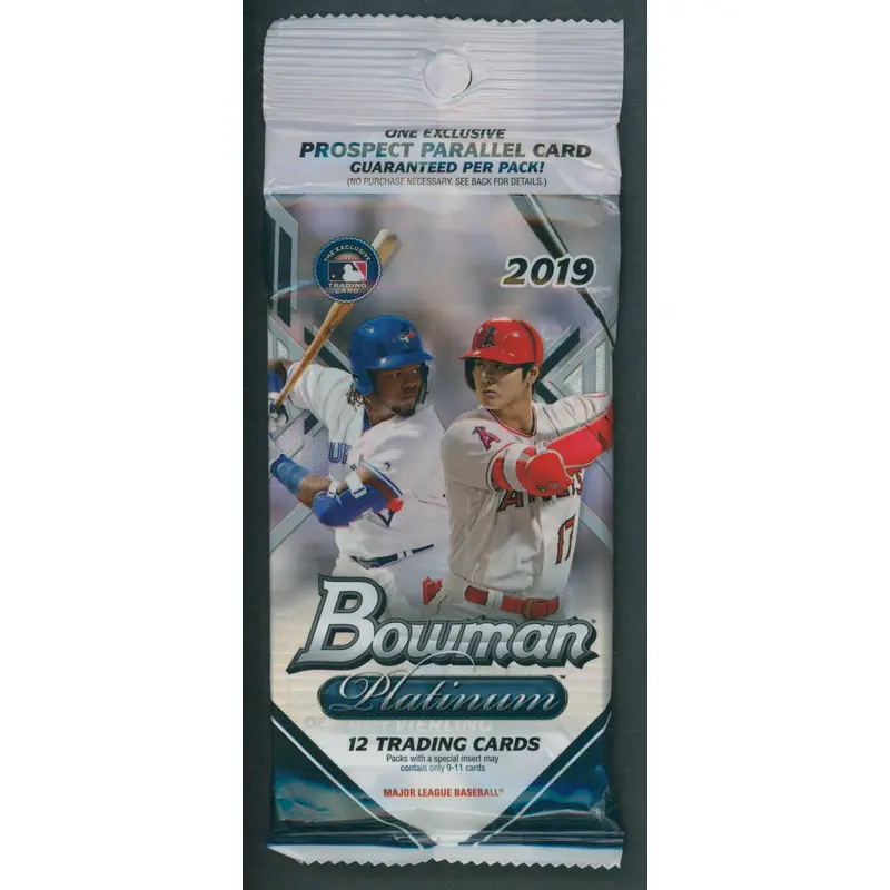 2019 Bowman Platinum Baseball Unopened Value Pack (12 plus 1)