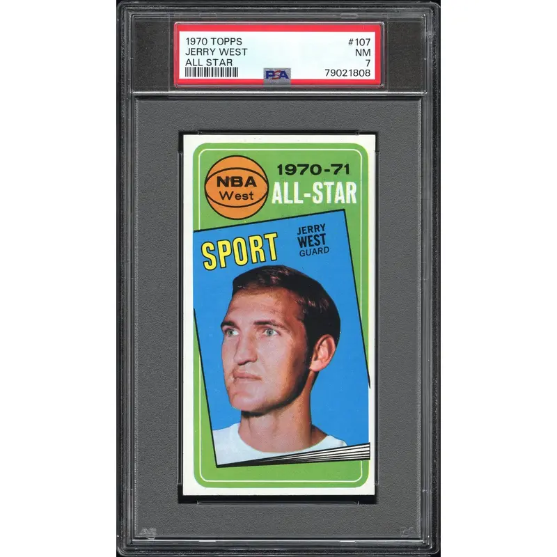 Jerry West 1970 Topps #107 PSA 7 Near Mint