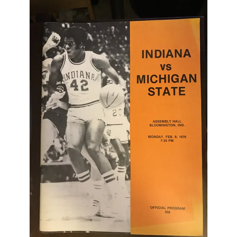 1976 Indiana vs Michigan St. Basketball Program