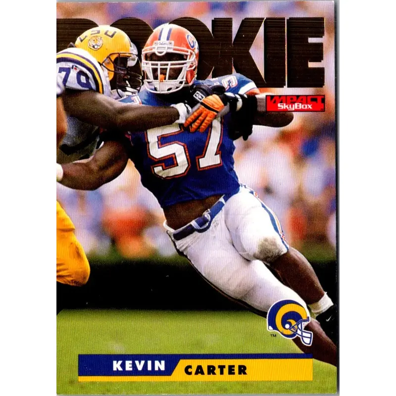 1995 SkyBox Impact Kevin Carter #174 Rookie