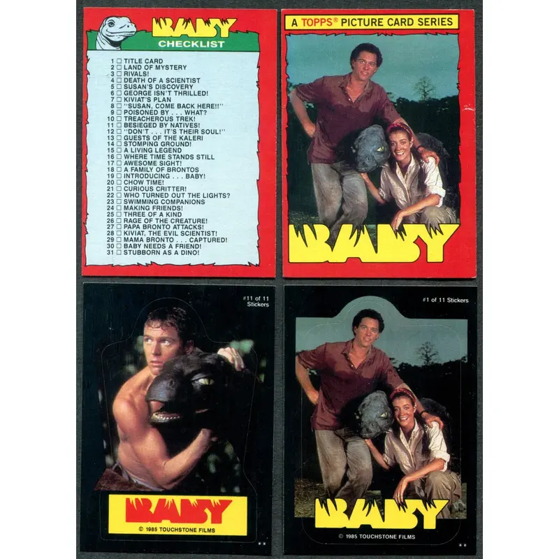 1985 Topps Baby Complete Set (w/ stickers) (66/11) NM NM/MT