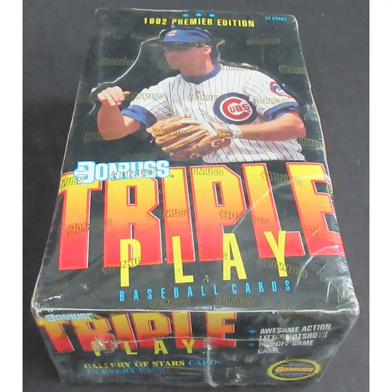 1992 Donruss Triple Play Baseball Unopened Jumbo Box (20/40)