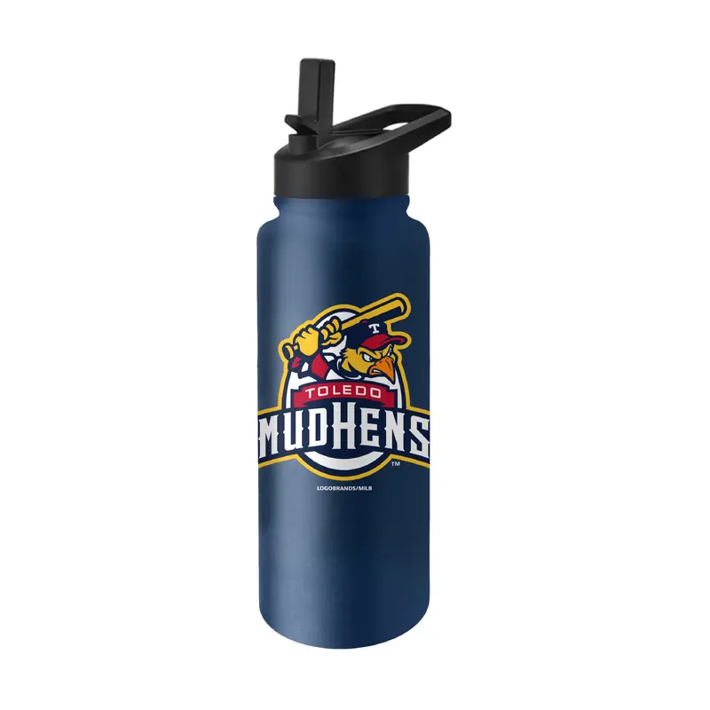 Toledo Mud Hens 34oz Logo Quencher Bottle