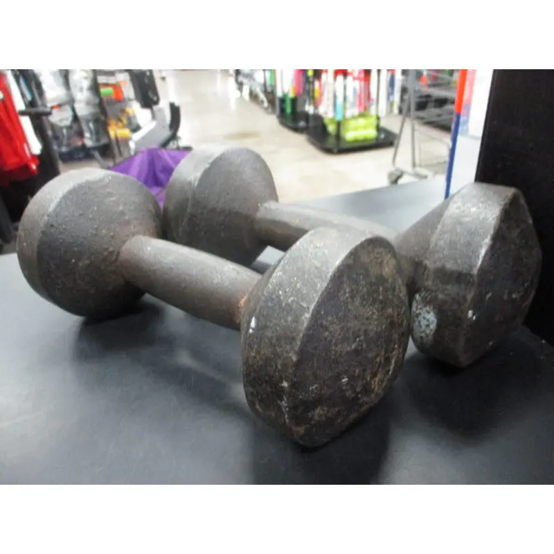Used Vintage 10 LB Dumbbell Pair