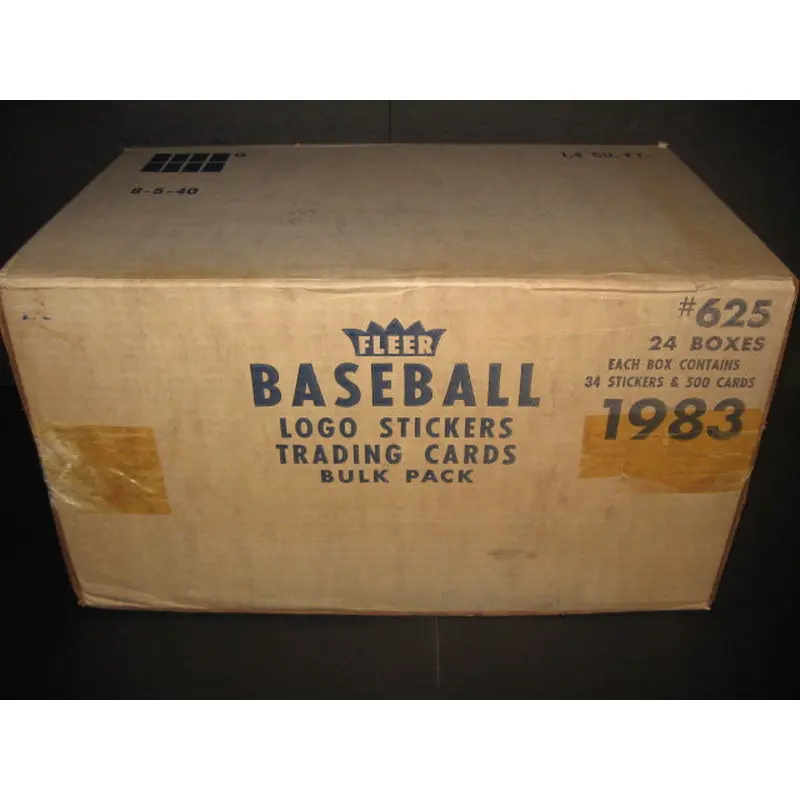 1983 Fleer Baseball Unopened Vending Case (24 Box) (Authenticate)