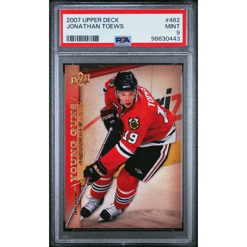 Jonathan Toews 2007 Upper Deck Rookie #162 PSA 9 Mint