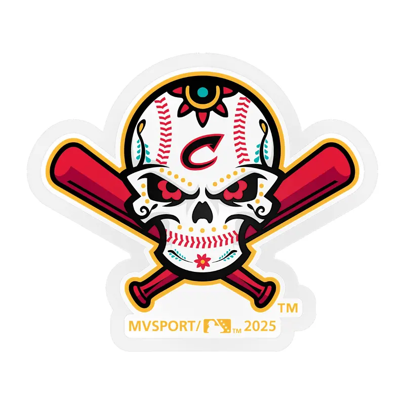 Columbus Clippers MV Sport Skull Sticker