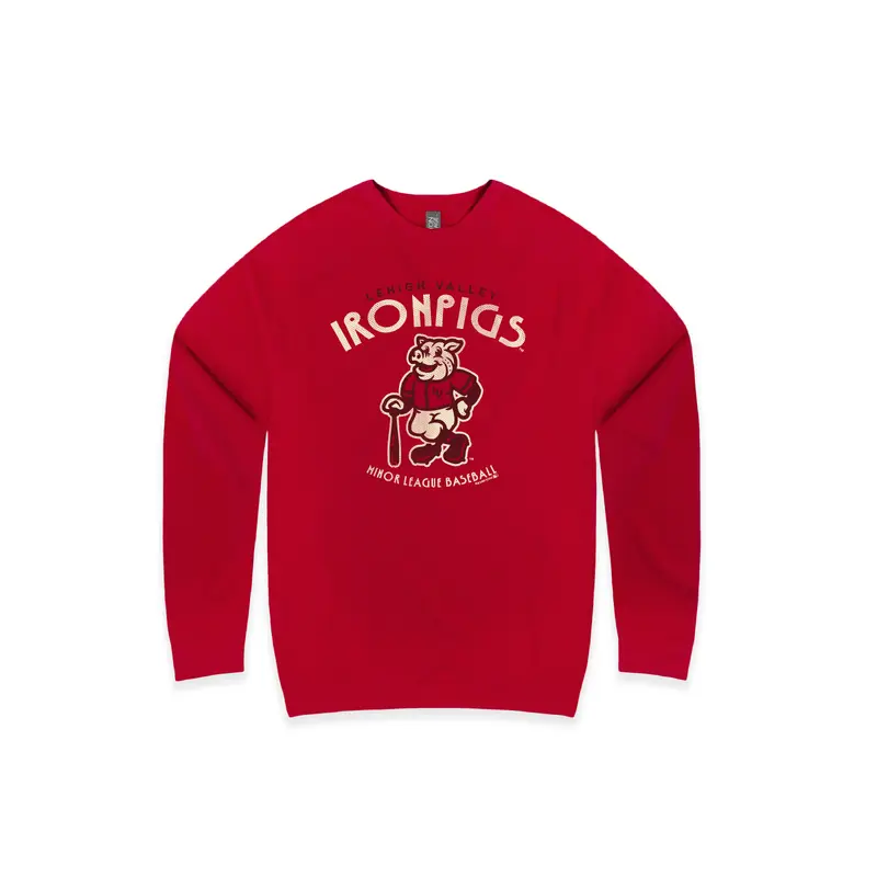 Lehigh Valley IronPigs Fauxback Crewneck Sweatshirt
