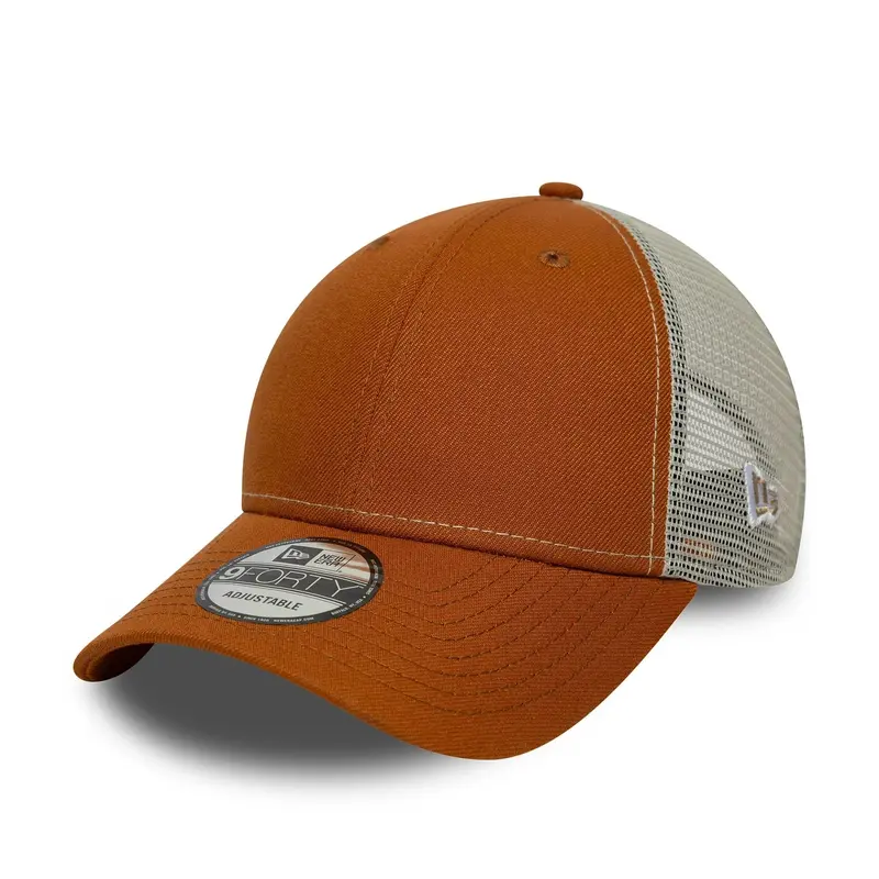 New Era Brown 9FORTY Trucker Adjustable Cap