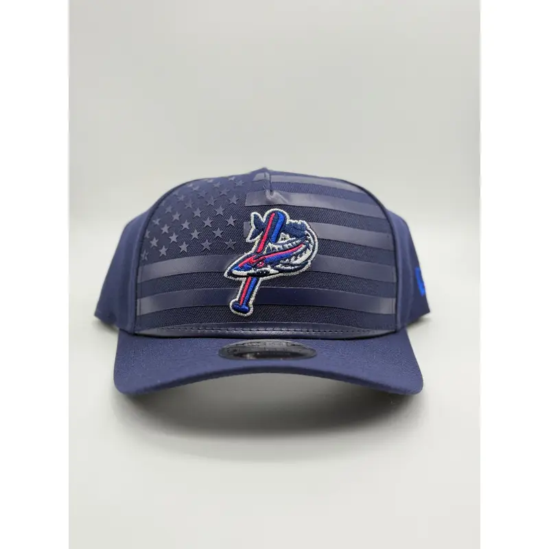 Pensacola Blue Wahoos New Era Navy Flag Hat