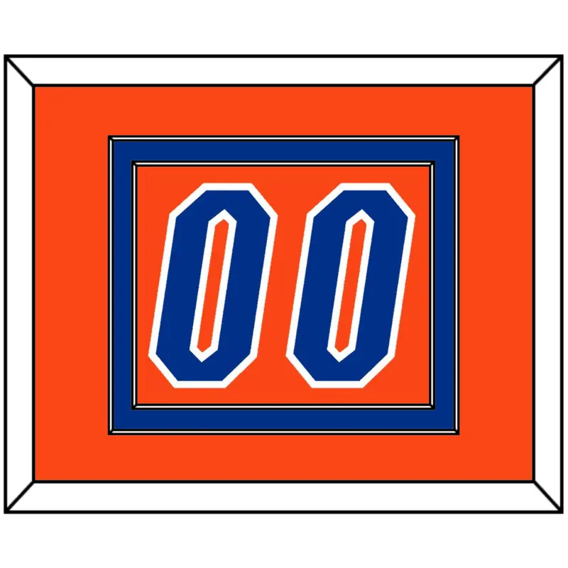 Florida Basketball Number - Road Orange (2017-2018) - Double Mat 2