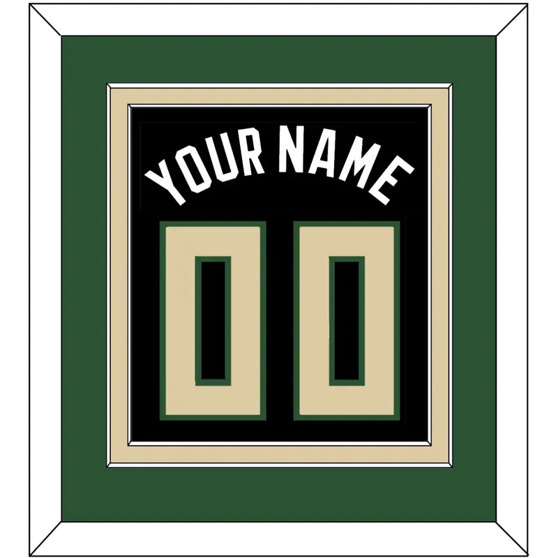 Milwaukee Name & Number - Black Statement - Double Mat 3