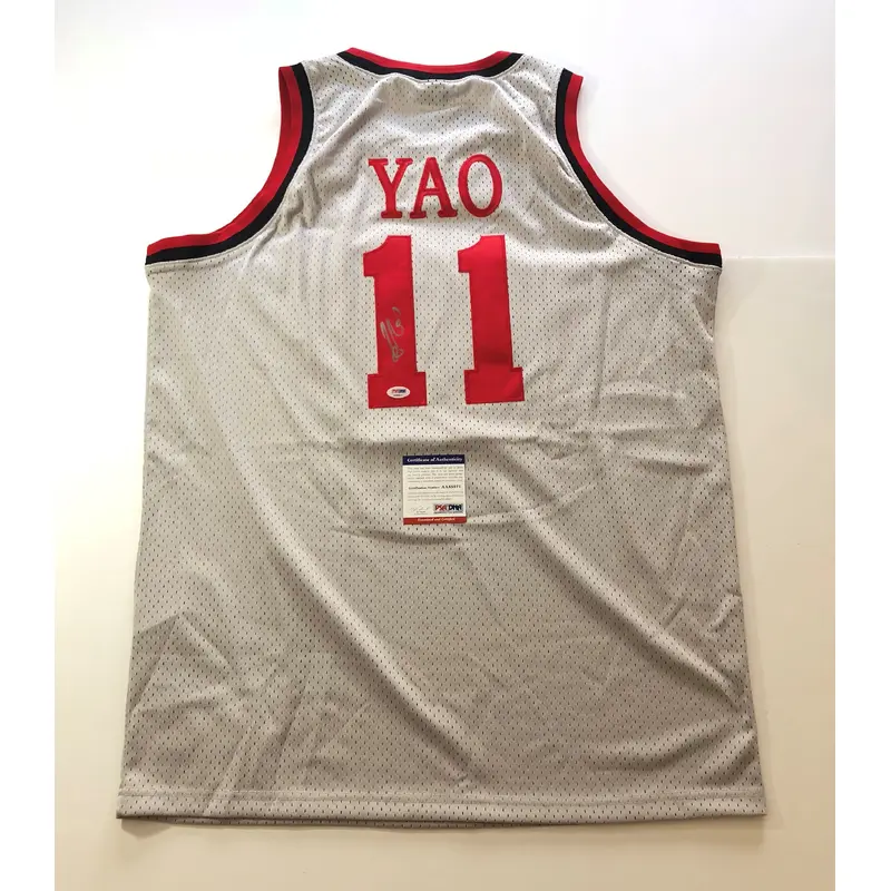 Yao Ming signed jersey PSA/DNA Houston Rockets Autographed