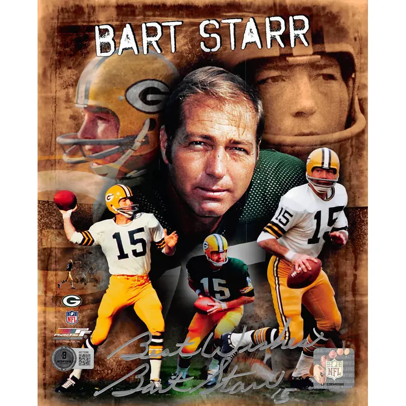 Packers Bart Starr Best Wishes Authentic Signed 8x10 Photo BAS #AE13286