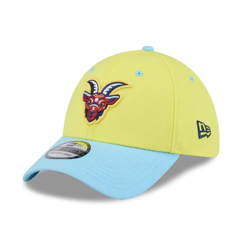 South Bend Cubs New Era 39Thirty Stretch Fit 2025 Cabritos Maldichos Cap
