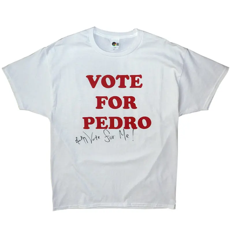 Efren Ramirez Autographed Napoleon Dynamite VOTE FOR PEDRO T-Shirt - Beckett