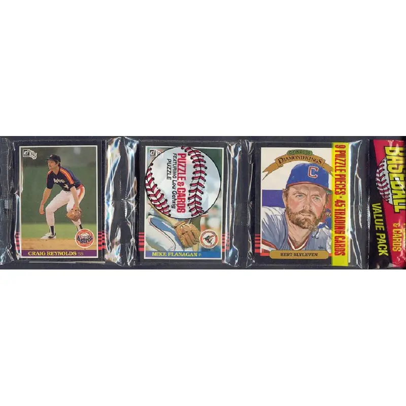 1985 Donruss Baseball Unopened Rack Pack (Authenticate)