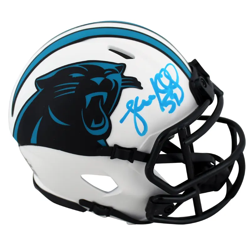 Panthers Luke Kuechly Authentic Signed Lunar Speed Mini Helmet BAS Witnessed
