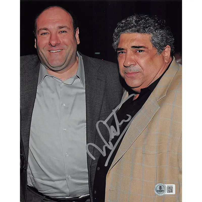 Vincent Pastore The Sopranos Authentic Signed 8x10 Vertical Photo BAS 2