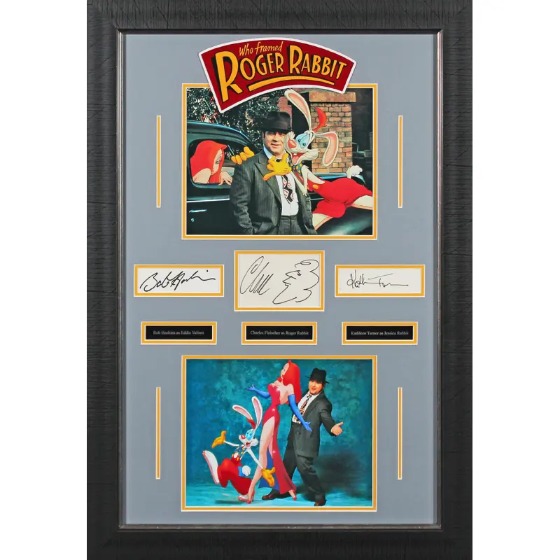 Who Framed Roger Rabbit (3) Turner, Fleisher & Hoskins Signed Framed Display BAS