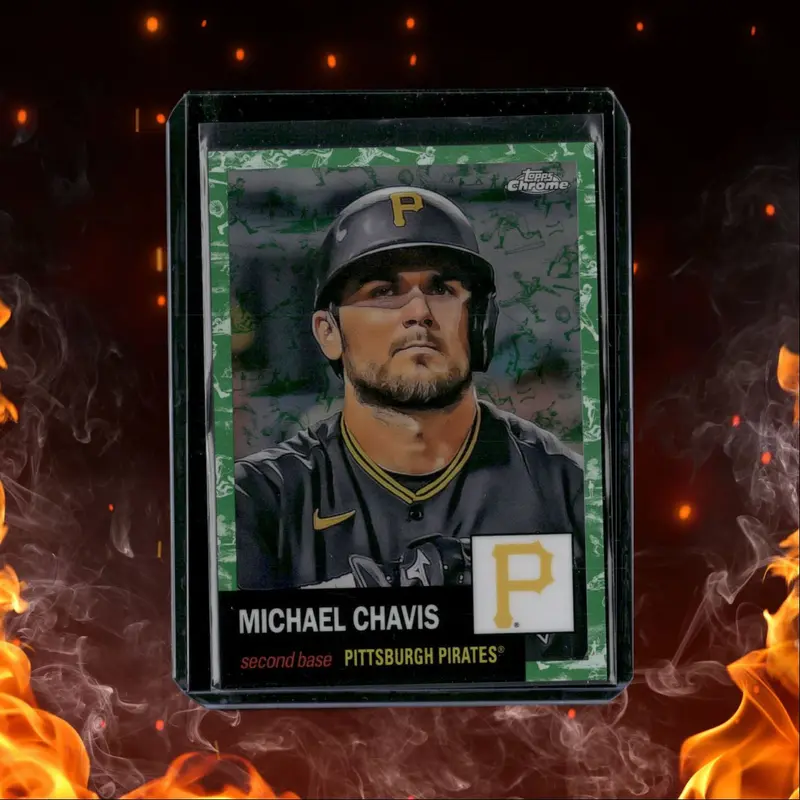 2022 Topps Chrome Platinum Anniversary Michael Chavis Green Refractor 89/99 #420