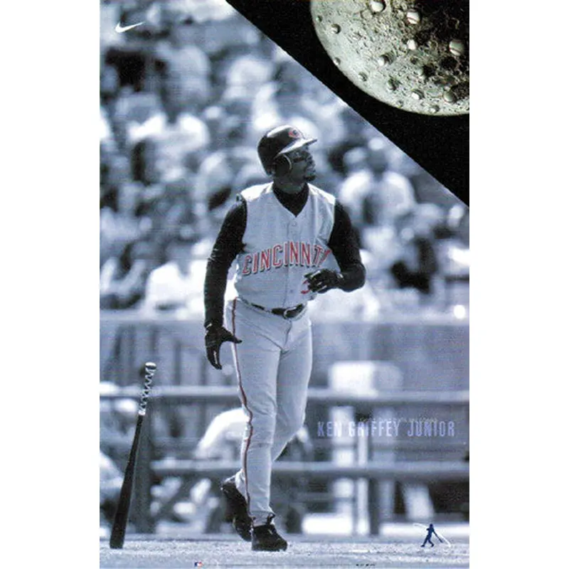 Ken Griffey Jr. "Good Thing Balls are Cheap" Cincinnati Reds Poster - Nike 2000