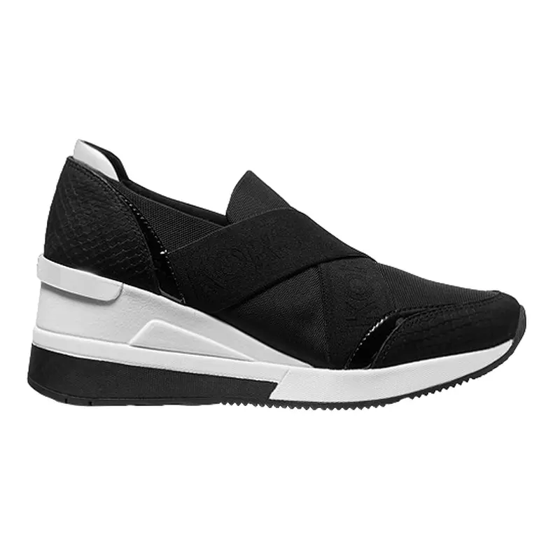 MICHAEL KORS BLACK WOMENS TENNIS SHOE SIZES 8-10, 43F2GNFP1D BLACK