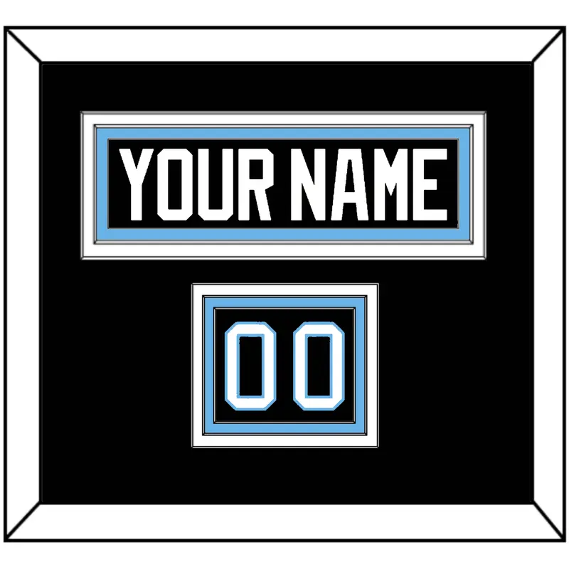 Utah Nameplate & Number (Shoulder) - Home Black - Triple Mat 2