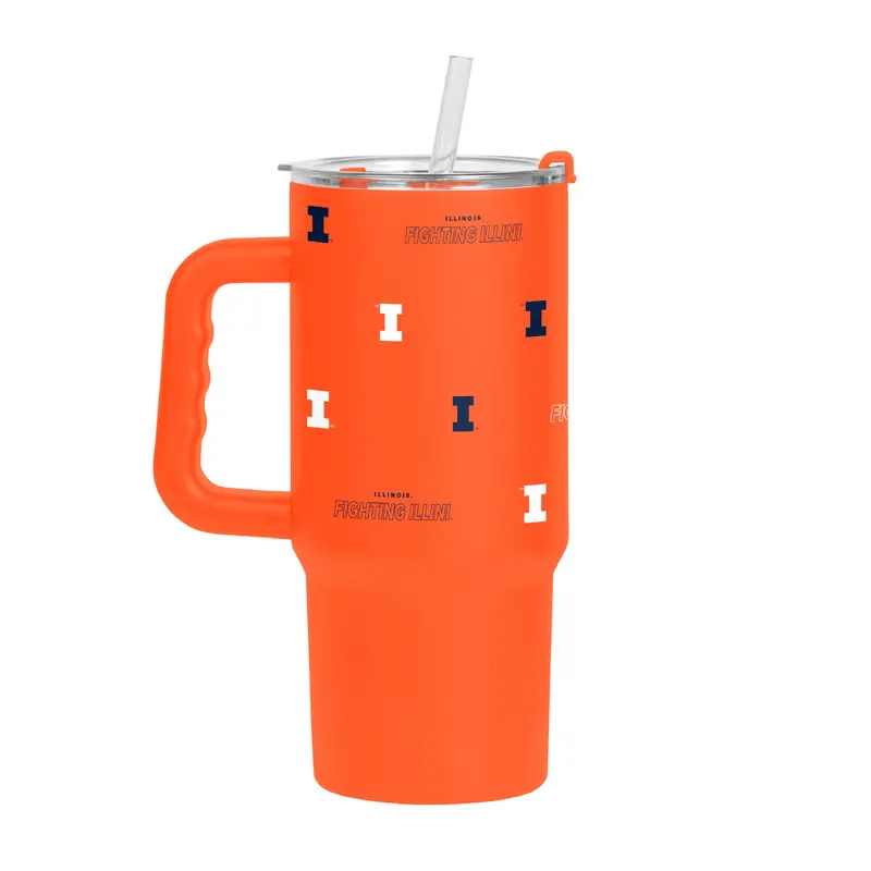 Illinois 24oz Step And Repeat Tumbler w/Handle