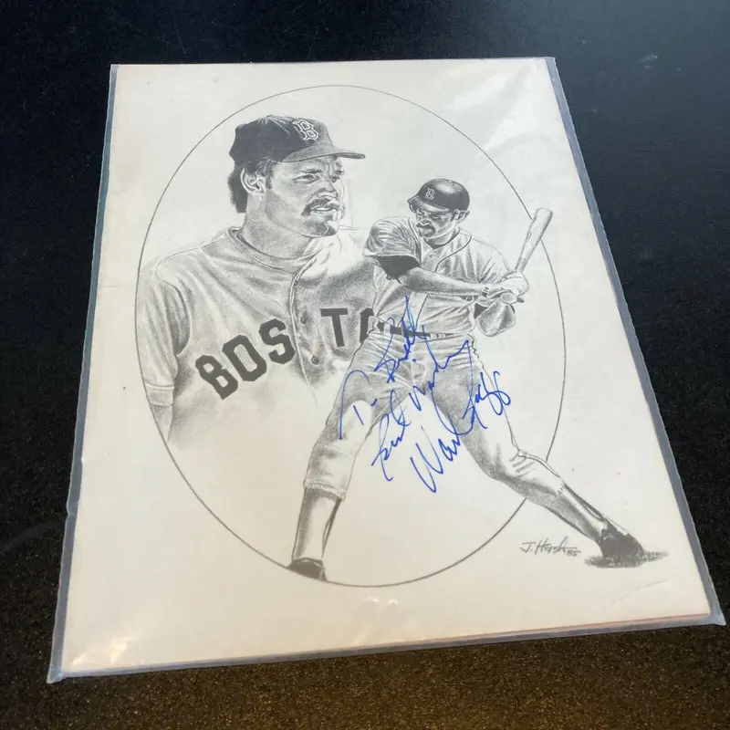 Wade Boggs Signed Autographed Baseball Photo