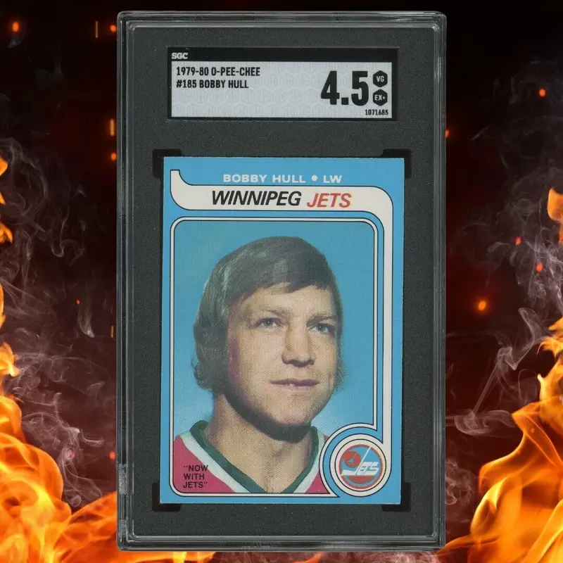 1979-80 O-Pee-Chee BOBBY HULL SGC 4.5 #185 VG-EX+