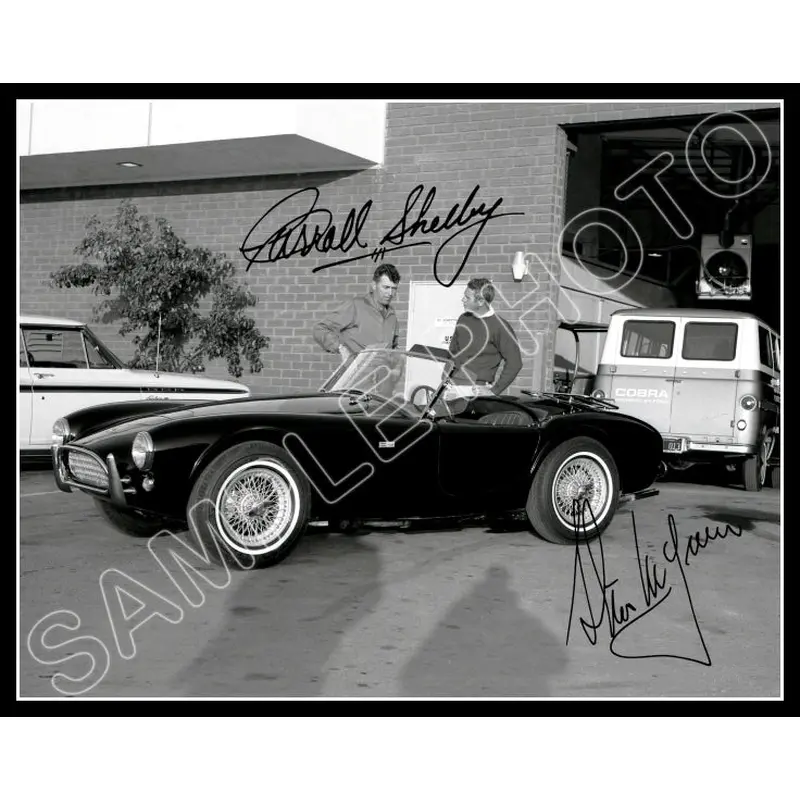 1963 Steve McQueen Carroll Shelby 11X14 Photo - Autographed - 3247