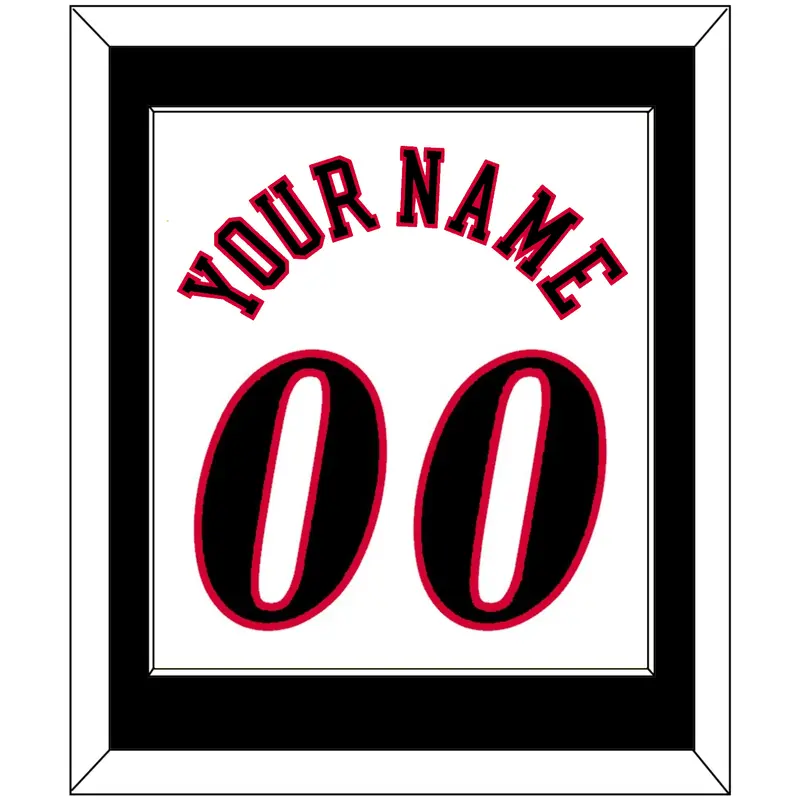 Philadelphia Name & Number - Home White (1997-2009) - Single Mat 1