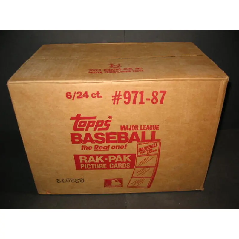 1987 Topps Baseball Rack Pack Case (6 Box) (Authenticate)