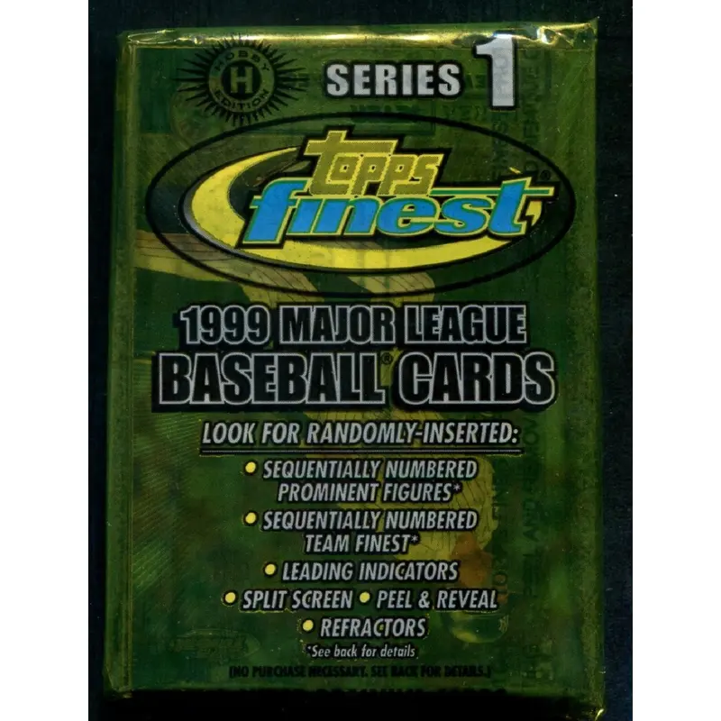 1999 Topps Finest Baseball Unopened Series 1 Pack (Hobby) (6)