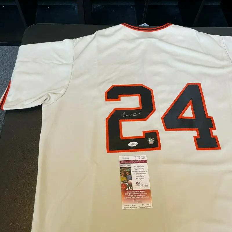 Willie Mays Signed Authentic San Francisco Giants Jersey With JSA COA