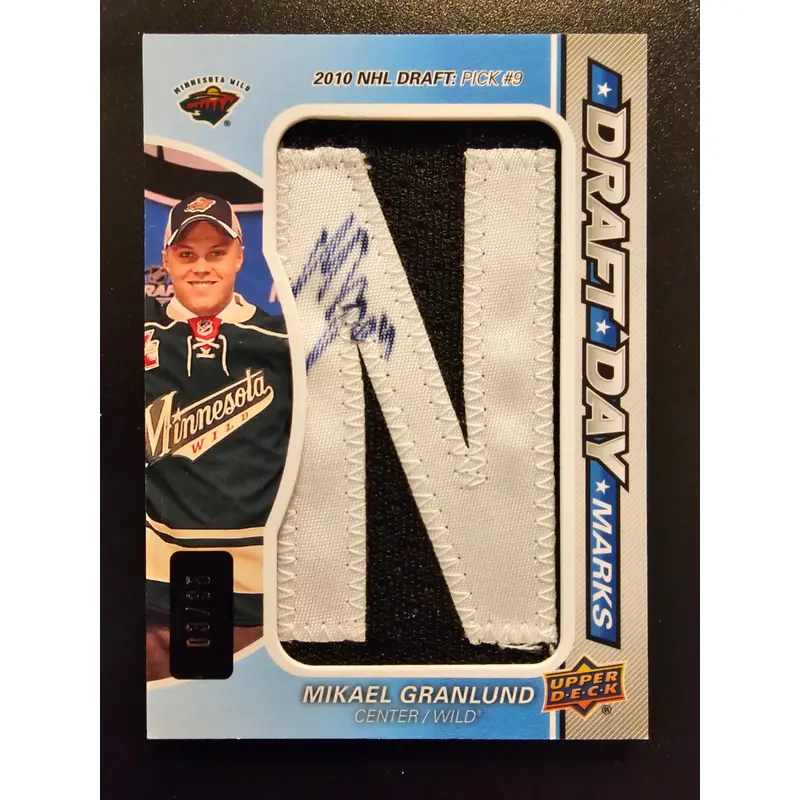 2012-13 SP Game Used Edition - Draft Day Marks - Mikael Granlund #DDM-G /35