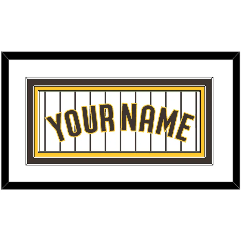 San Diego Name - Home White Pinstripes - Triple Mat 1