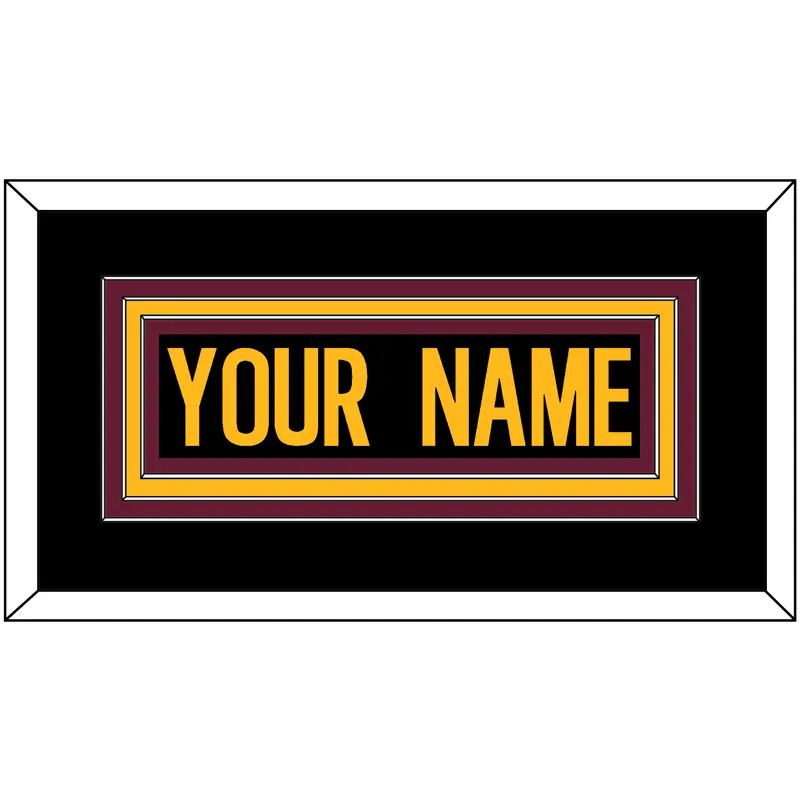 Washington Nameplate - Alternate Black - Triple Mat 2