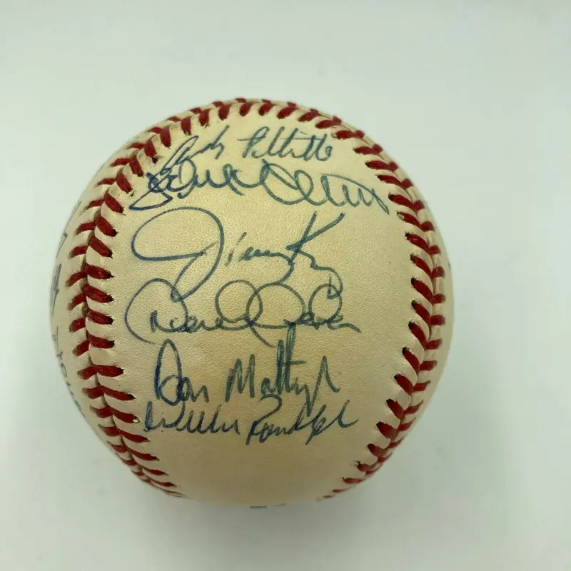 Derek Jeter Mariano Rivera Rookie 1995 NY Yankees Team Signed Baseball JSA COA
